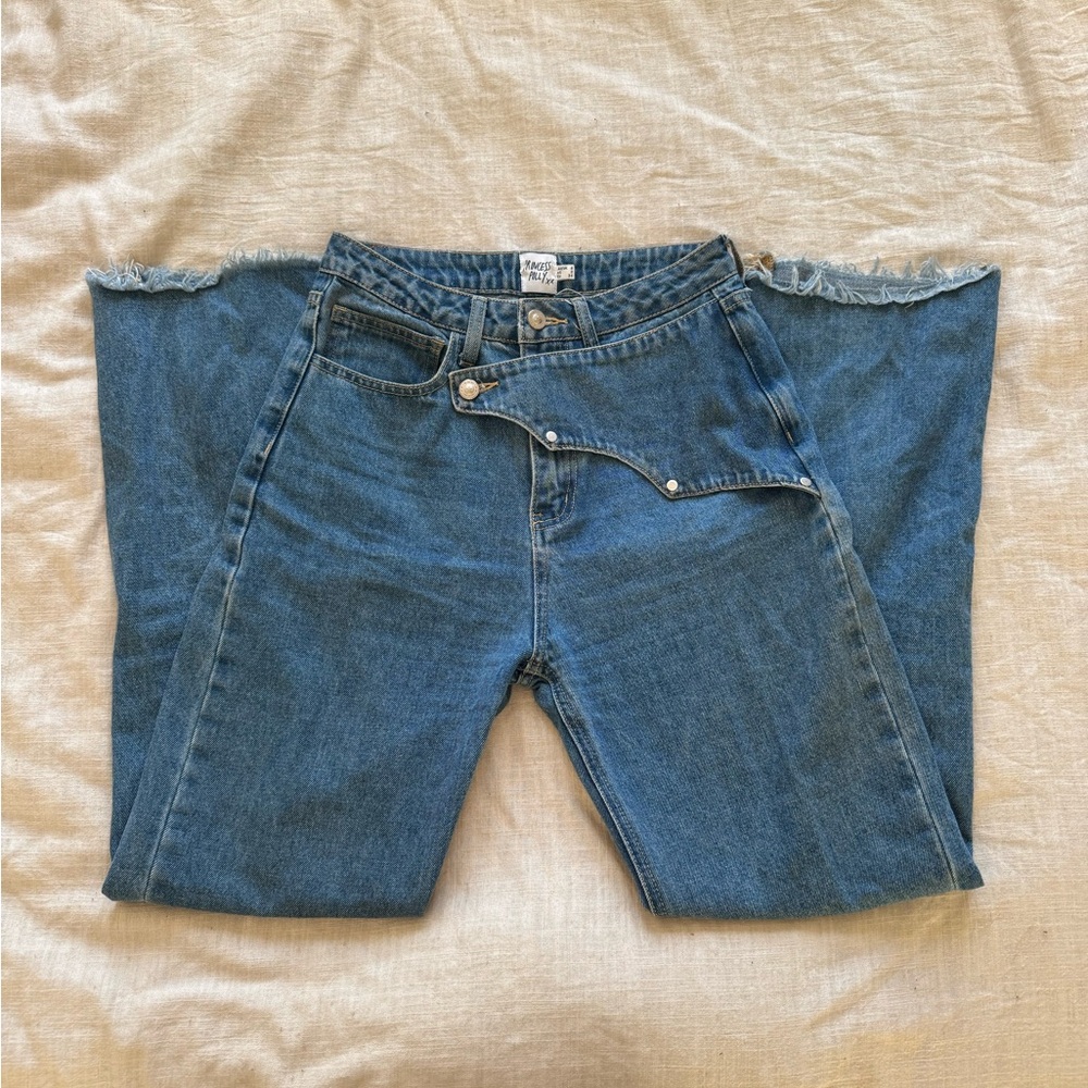 Princess Polly Blue Denim Western Jeans